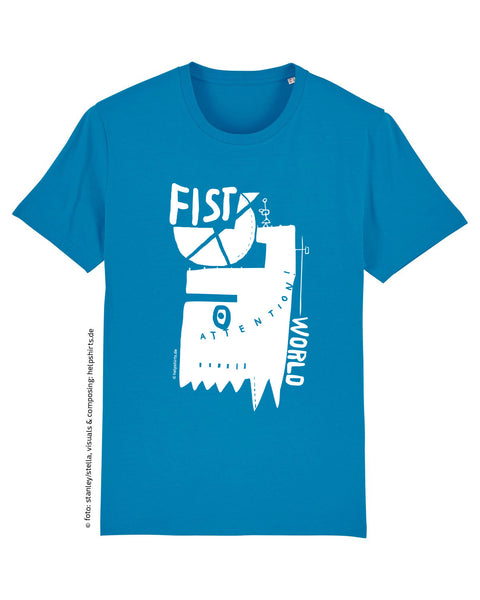 Bio T-Shirt, StreetArt FistWorld white