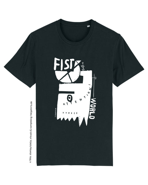 Bio T-Shirt, StreetArt FistWorld white