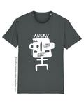 Bio T-Shirt, StreetArt Angry white