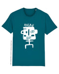 Bio T-Shirt, StreetArt Angry white