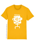 Bio T-Shirt, StreetArt Angry white