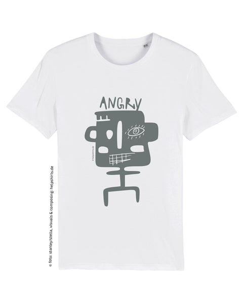 Bio T-Shirt, StreetArt Angry