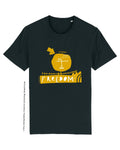 Bio T-Shirt, StreetArt Freedom gold