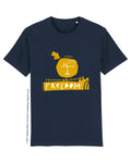 Bio T-Shirt, StreetArt Freedom gold