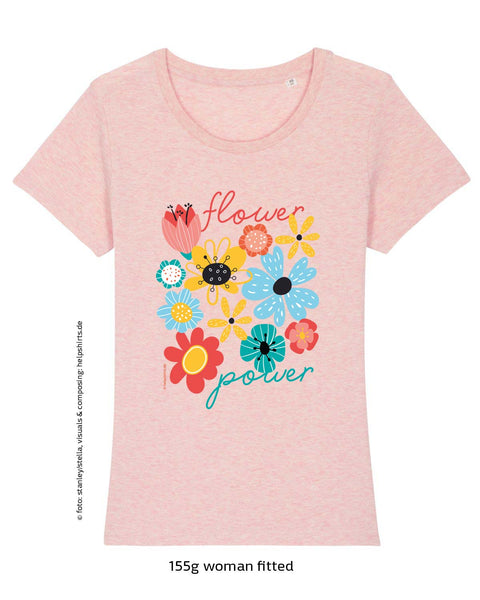 Bio T-Shirt, FlowerPower 2